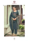 Nikhaar By Woodee Slub Rayon Kurti With Bottom Dupatta